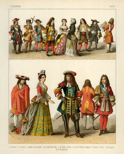 French Costumes 1600 by Albert Kretschmer