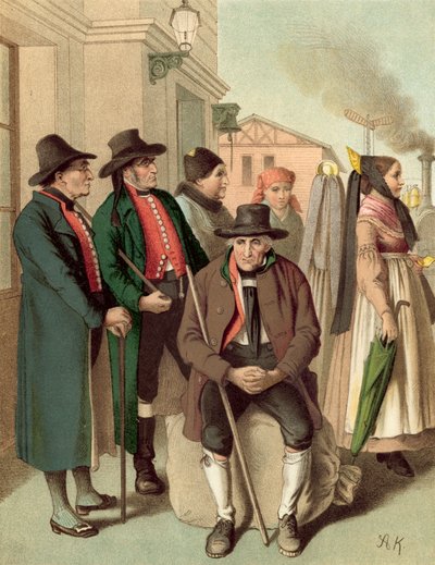 German costume, Bayern by Albert Kretschmer