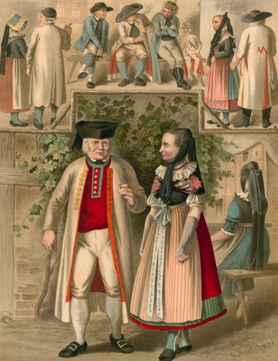 German Costume, Braunschweig by Albert Kretschmer