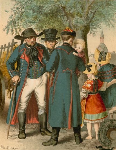 German costume, Pommern, Weitzacker by Albert Kretschmer