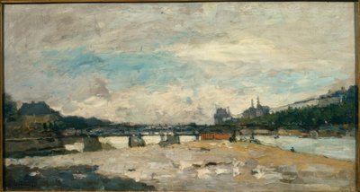 Bank of the Seine in Paris, After the Storm by Albert Lebourg