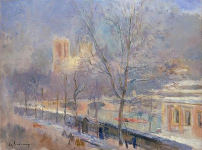 Notre-Dame de Paris from Quai de la Tournelle by Albert Lebourg