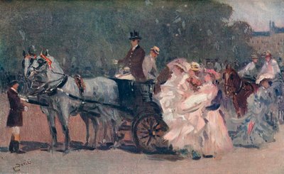 White and Pink Tulle - In The Park by Albert Ludovici
