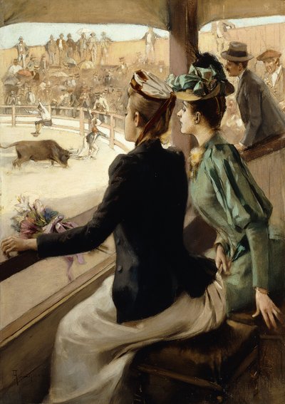 At The Bullfight by Albert Lynch