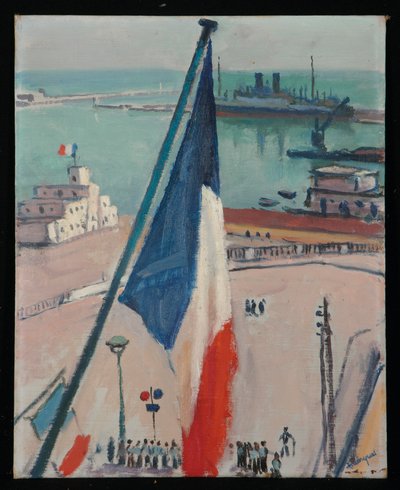 Alger, the flags by Albert Marquet