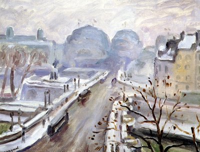 Pont Neuf Under the Snow by Albert Marquet