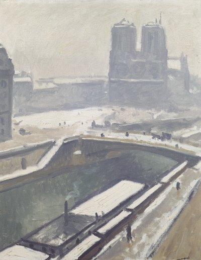 Notre Dame in the Snow by Albert Marquet