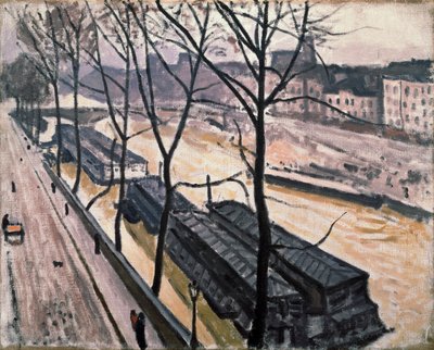 Paris in winter. Quai Bourbon, 1907 by Albert Marquet