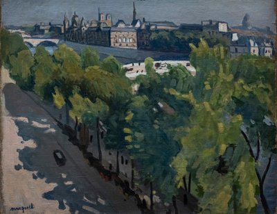 Quai du Louvre, Looking toward Pont Neuf by Albert Marquet