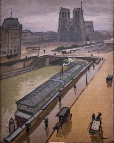 Rainy Day. Notre-Dame de Paris by Albert Marquet