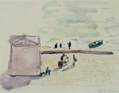 On the Quay of Algiers by Albert Marquet