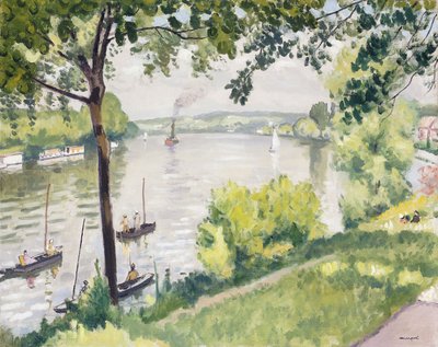 The Banks of Triel (The Tugboat) by Albert Marquet