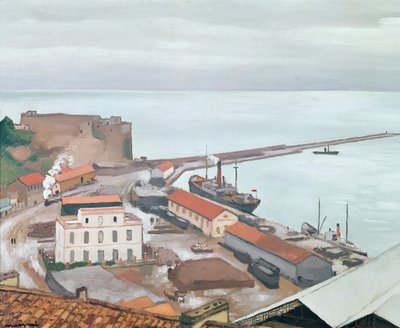 The Port of Bougie in Grey Weather by Albert Marquet