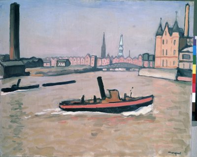 The Port of Hamburg by Albert Marquet