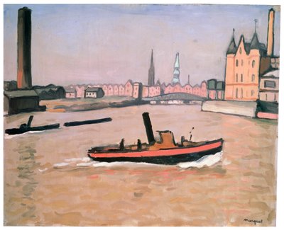 The Port of Hamburg, 1909 by Albert Marquet