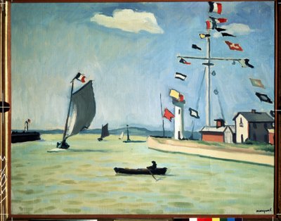 The Harbor of Honfleur in Normandy by Albert Marquet