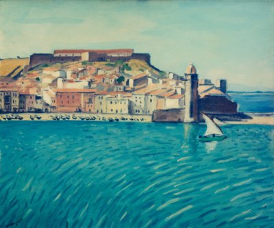 View of the Port of Collioure by Albert Marquet