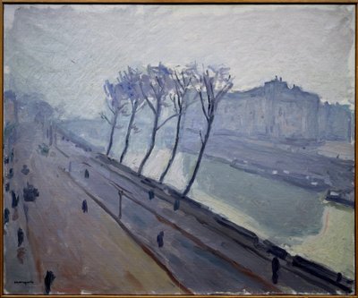 View of the Quays of Seine in Paris by Albert Marquet