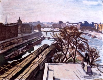 View of the Seine and the Monument to Henry IV, c1906 by Albert Marquet