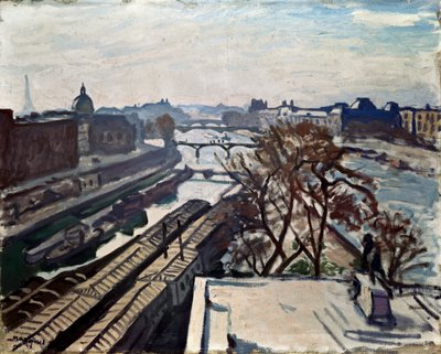 View of the Seine and the Statue of Henry IV by Albert Marquet