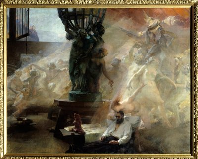 The death of Jean Baptiste Carpeaux by Albert Pierre Rene Maignan
