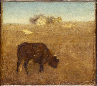 Evening Glow, the Old Red Cow, early to mid 1870s by Albert Pinkham Ryder
