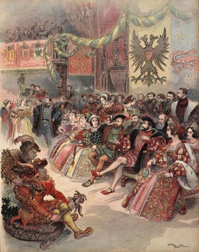 Ball at the Court, Illustration from 