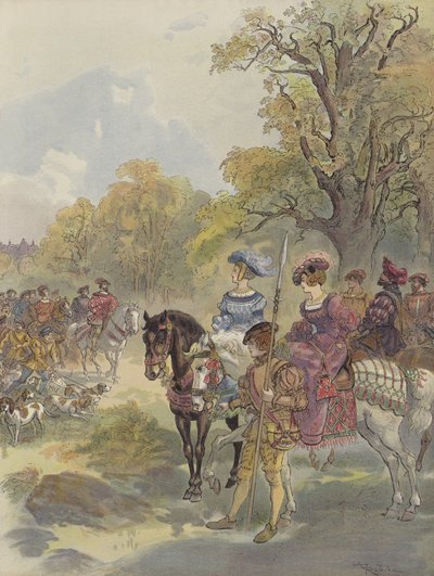 Royal Hunt by Albert Robida