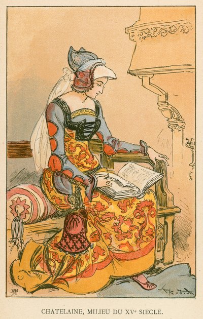 Chatelaine, Mid-15th Century by Albert Robida