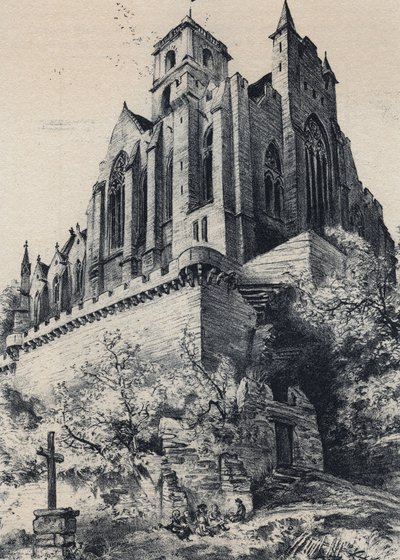 Collegial Notre-Dame de Lamballe in the French department of the Cotes-d