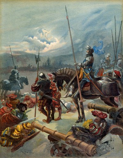 The Night of Marignan, Between 13 and 14 September 1515 by Albert Robida