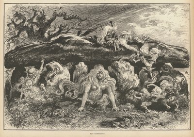 Korrigans, spirits of Breton legend by Albert Robida
