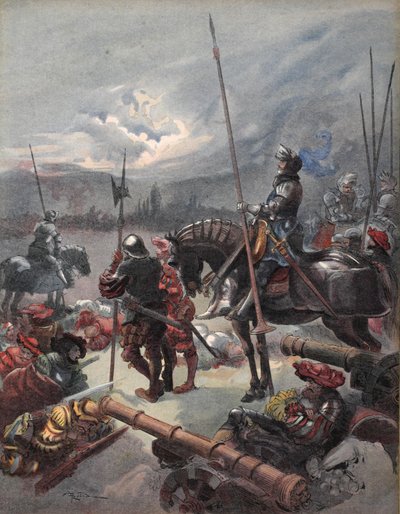 On the night of Marignan, illustration from 