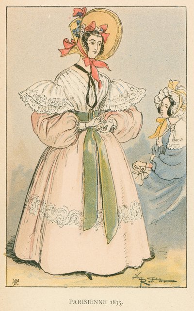 Parisienne, 1835 by Albert Robida
