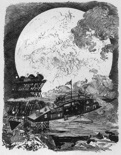 Space Conquest: Journey to the Moon by Albert Robida