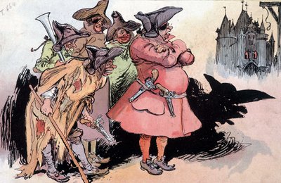 The 2 Cartridges of Montfrileux, illustrated by Robida, 19th century by Albert Robida