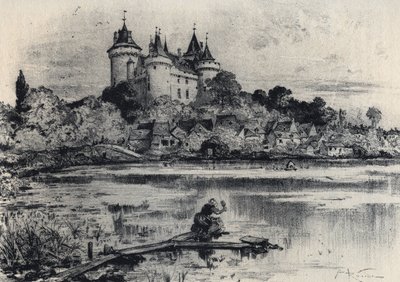 The castle of Combourg in Ille-et-Vilaine - Old France - Brittany - text, drawings and lithographs, by Albert Robida (1848-1926) undated end 19th century by Albert Robida