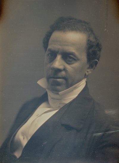 Gentleman in Formal Collar and White Tie by Albert Sands Southworth