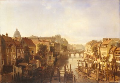 View of the Long Bridge from the Mühlendamm by Albert Schwendy