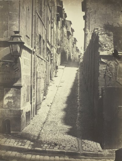 Rue des Grands Carmes, Vue prise de la Rue Ste. Marthe, 1862 by Albert Terris