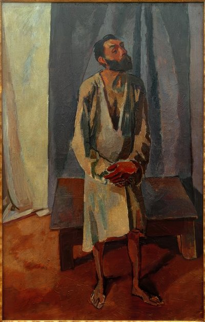 Man in Shirt (The Model) by Albert Weisgerber