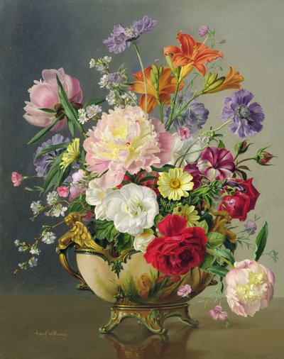 Flower Arrangement in a Porcelain Tureen by Albert Williams