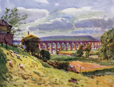 Whalley, the Viaduct by Albert Woods
