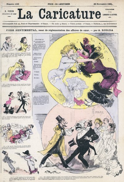Sentimental Code for Regulating Affairs of the Heart by after Albert Robida