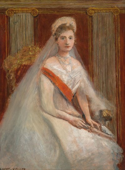 Portrait of Empress Alexandra Fyodorovna of Russia, the wife of Tsar Nicholas II by Albert von Keller