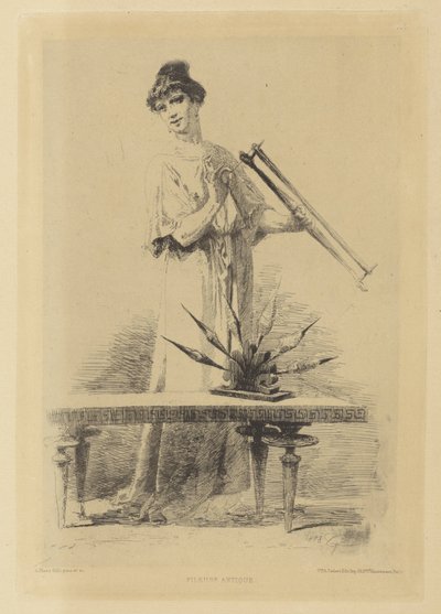 Spinning Woman (title on object: Fileuse antique) by Alberto Maso Gilli