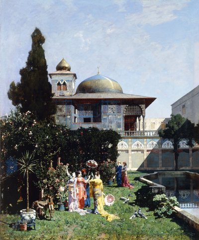 A Corner in the Garden of the Harem by Alberto Pasini