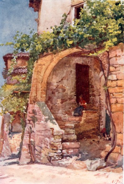 A Rustic Dwelling in the Roman Campagna by Alberto Pisa