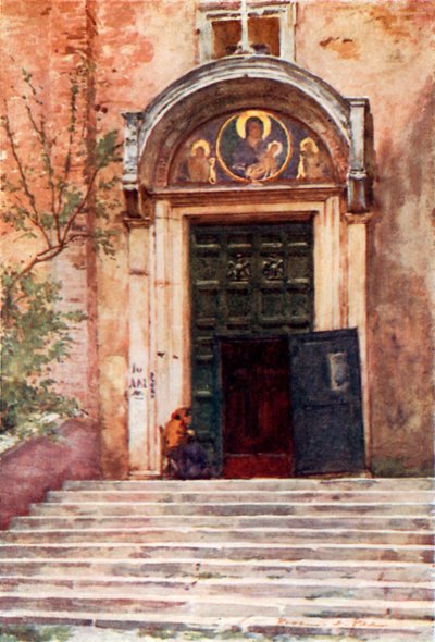 Entrance to Ara Coeli from the Forum by Alberto Pisa