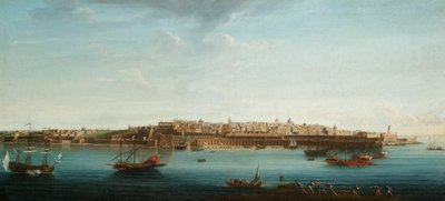 One of a Set of Seven Views of Valletta, Malta and Its Environs, c.1753 by Alberto Pullicino